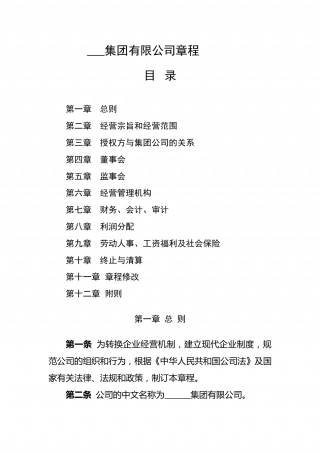 集团有限公司章程.doc