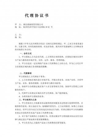 公司代理协议书.doc