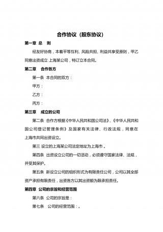 股东协议.doc