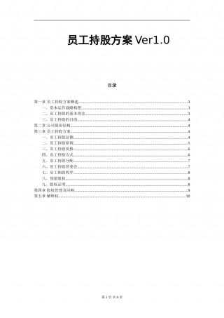 某公司员工持股方案设计.doc