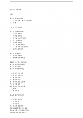 77-公司管理制度（适用于家具厂）.doc