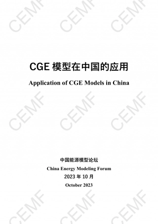 CGE模型在中国的应用.pdf