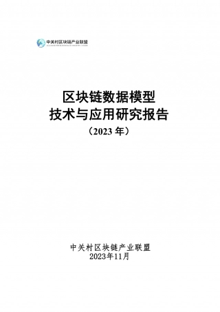 区块链数据模型技术与应用研究报告.pdf