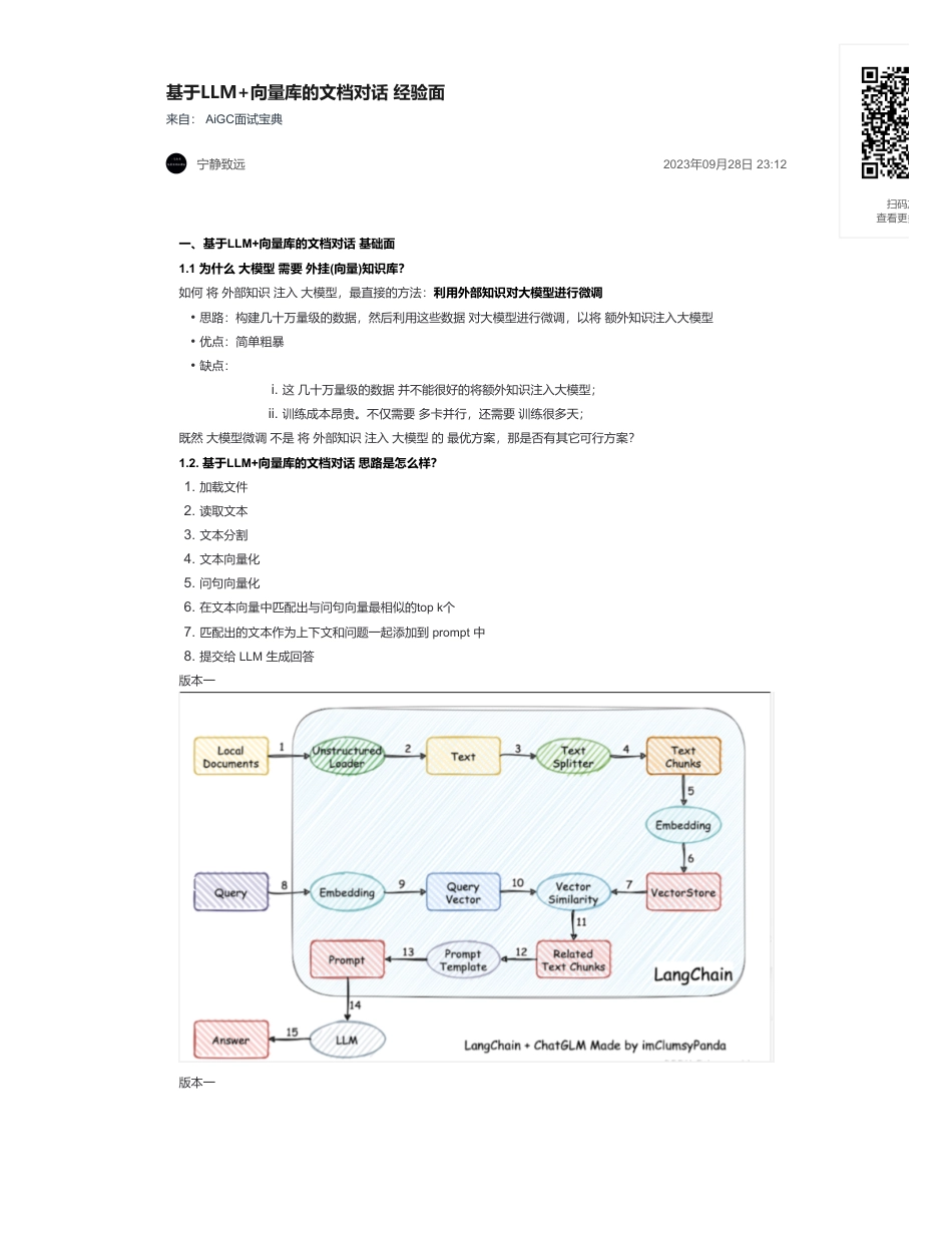 14-基于LLM+向量库的文档对话 经验面.pdf_第1页