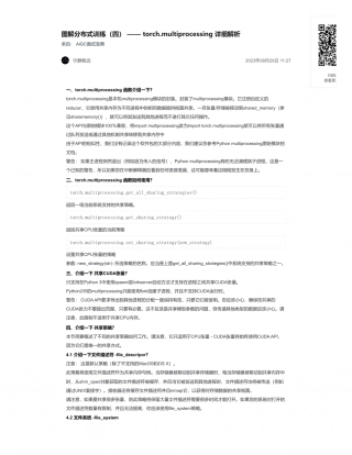 48-图解分布式训练（四） —— torch.multiprocessing 详细解析.pdf