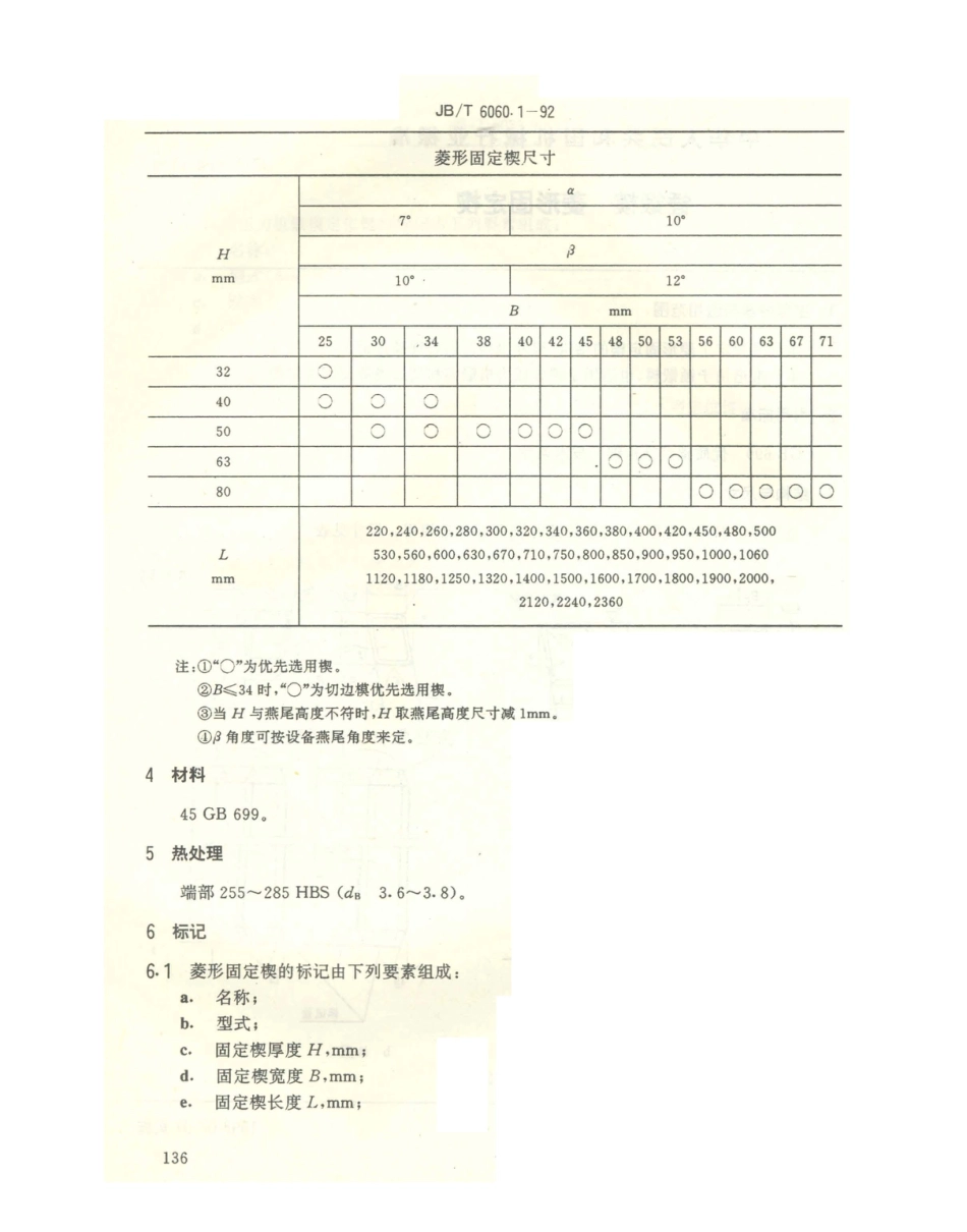 JB／T 6060.1-1992 锤锻模 菱形固定楔.PDF_第2页