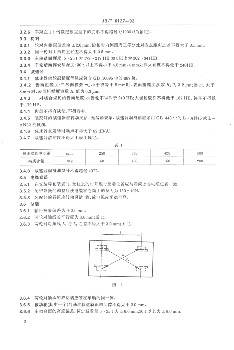 JB／T 6127-1992 电动平车技术条件.PDF_第3页