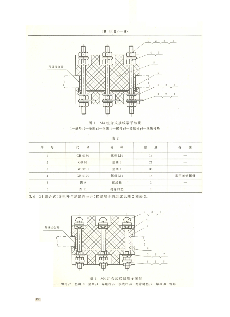 JB／T 4002-1992 矿用隔爆型低压电器用接线端子.PDF_第2页