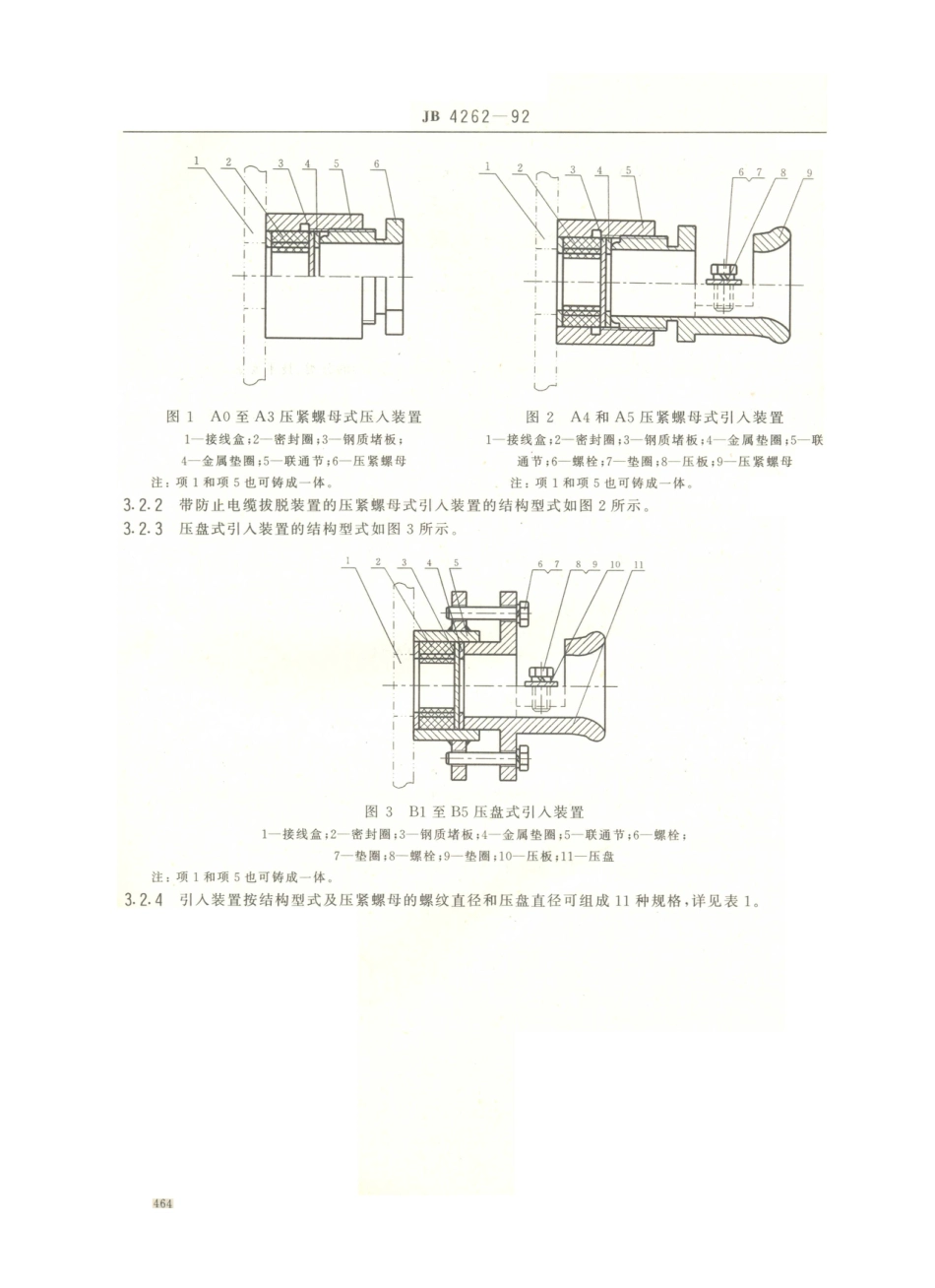 JB／T 4262-1992 防爆电器用橡套电缆引入装置.PDF_第2页