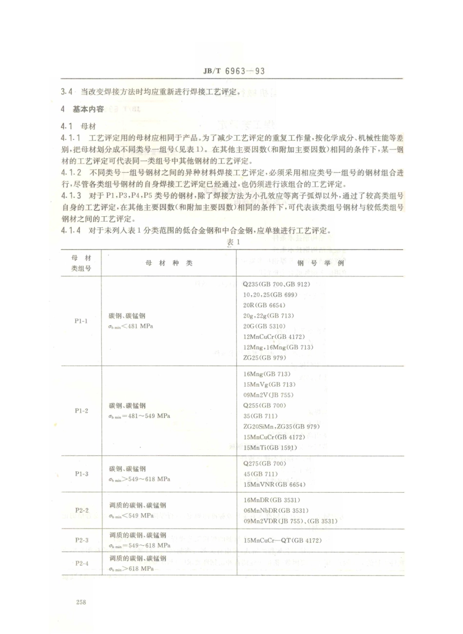 JB／T 6963-1993 钢制件熔化焊工艺评定.PDF_第2页