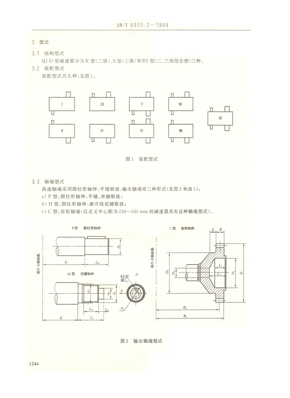 JB／T 8905.2-1999 起重机用底座式减速器.PDF_第3页