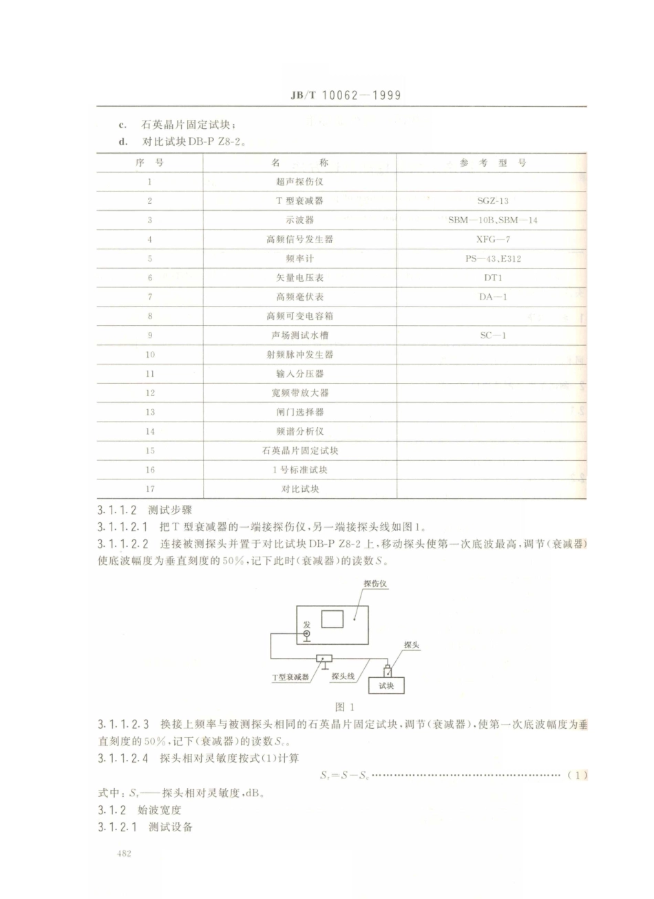 JB／T 10062-1999 超声探伤用探头性能测试方法.PDF_第2页