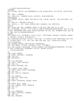 冬季儿童的几款食谱 冬季宝宝饮食攻略.txt