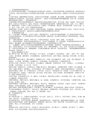 冬季咳嗽食疗法 帮你解咳嗽带来的烦恼.txt