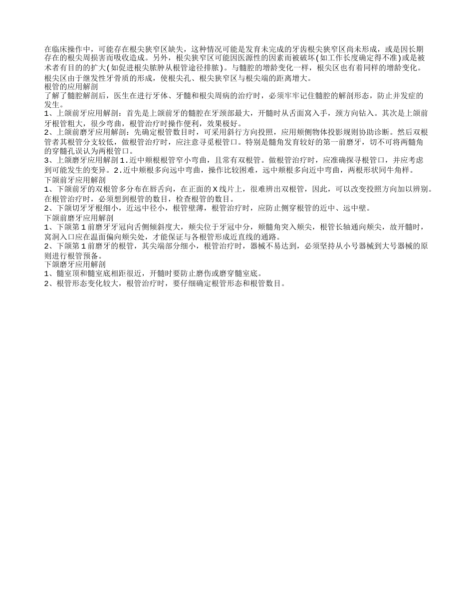 华西牙科根管治疗 根管解剖的介绍.txt_第2页