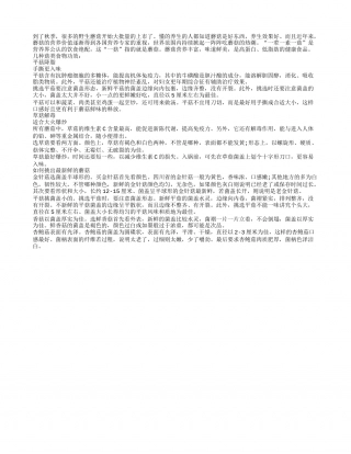 秋季蘑菇养生 如何选最新鲜蘑菇凉秋.txt