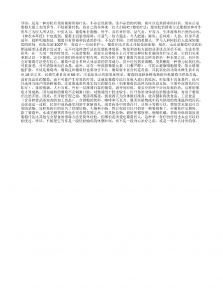 秋季葡萄可排毒抗衰老凉秋.txt