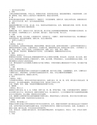 秋天吃什么水果好 秋季最适宜吃的水果秋天吃这些水果好秋季七大水果之王.txt