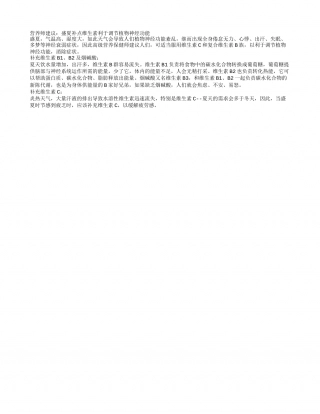 盛夏出汗多 来点维生素盛夏.txt