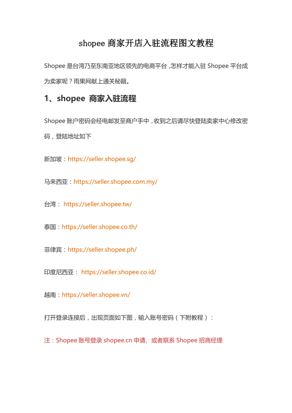 SOP-Shopee商家开店入驻SOP.pdf_第1页