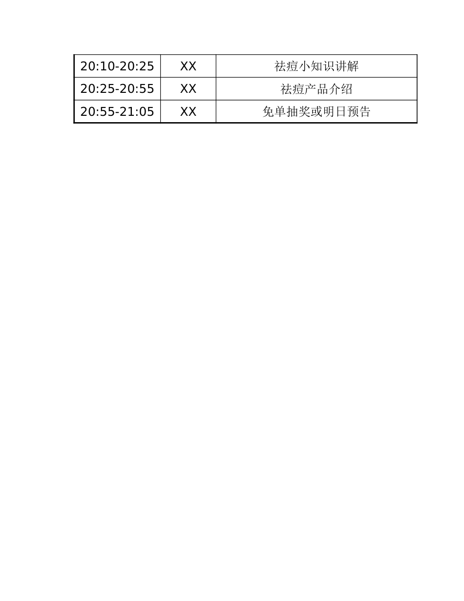 【运营管理表格】四小时直播安排参考模板.xlsx_第2页