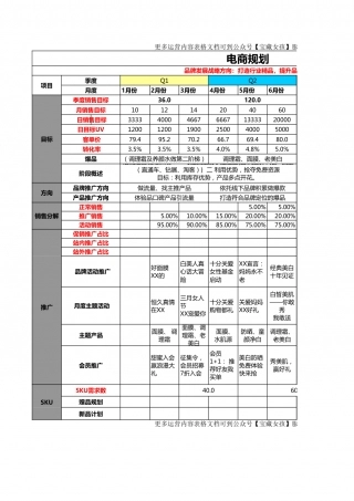SOP-美妆全年电商规划.xls