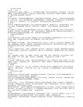 春季吃什么蔬菜降火 春季吃什么菜比较好.txt