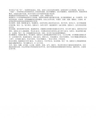 春季良药板蓝根 治疗春季病毒性疾病早春.txt