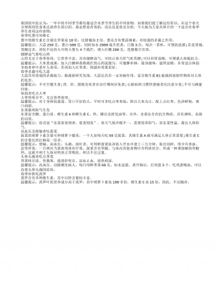 春季养生必知：八种食物陪你平安渡春早春.txt