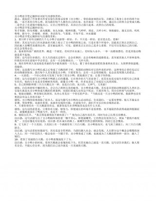 丑小鸭读书笔记摘抄好词好句及感悟赏析.txt
