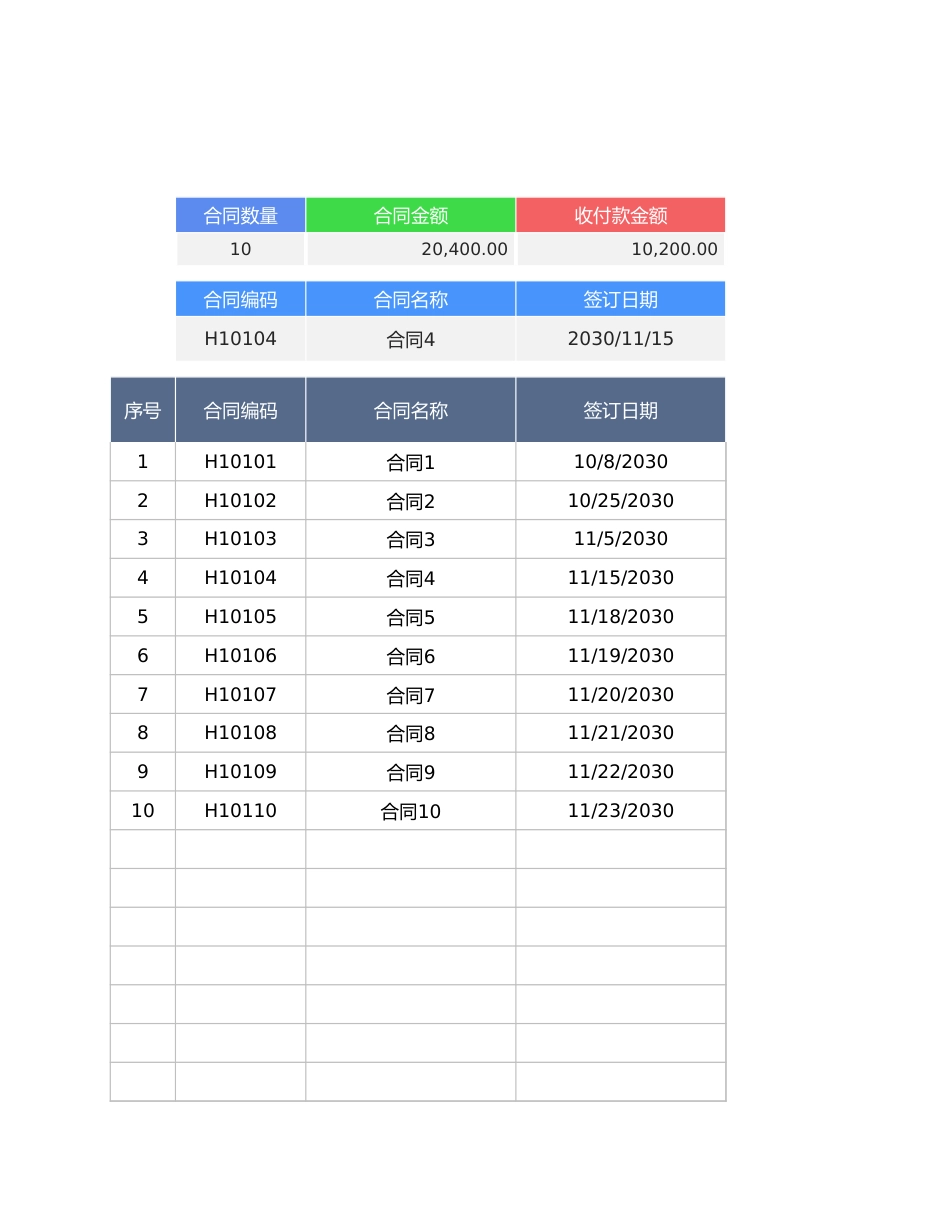 62合同管理登记及收款发票登记表.xlsx_第1页